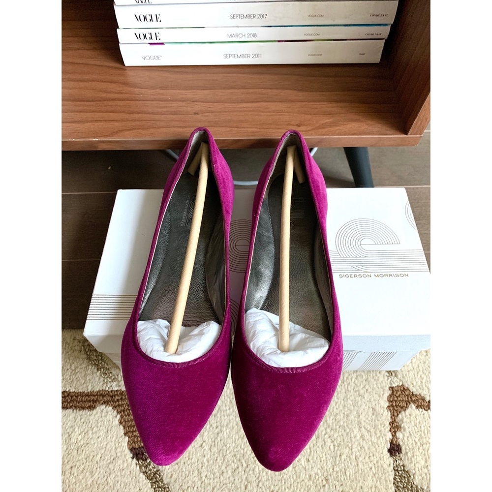 Belle Sigerson Morrison Velvet Flats